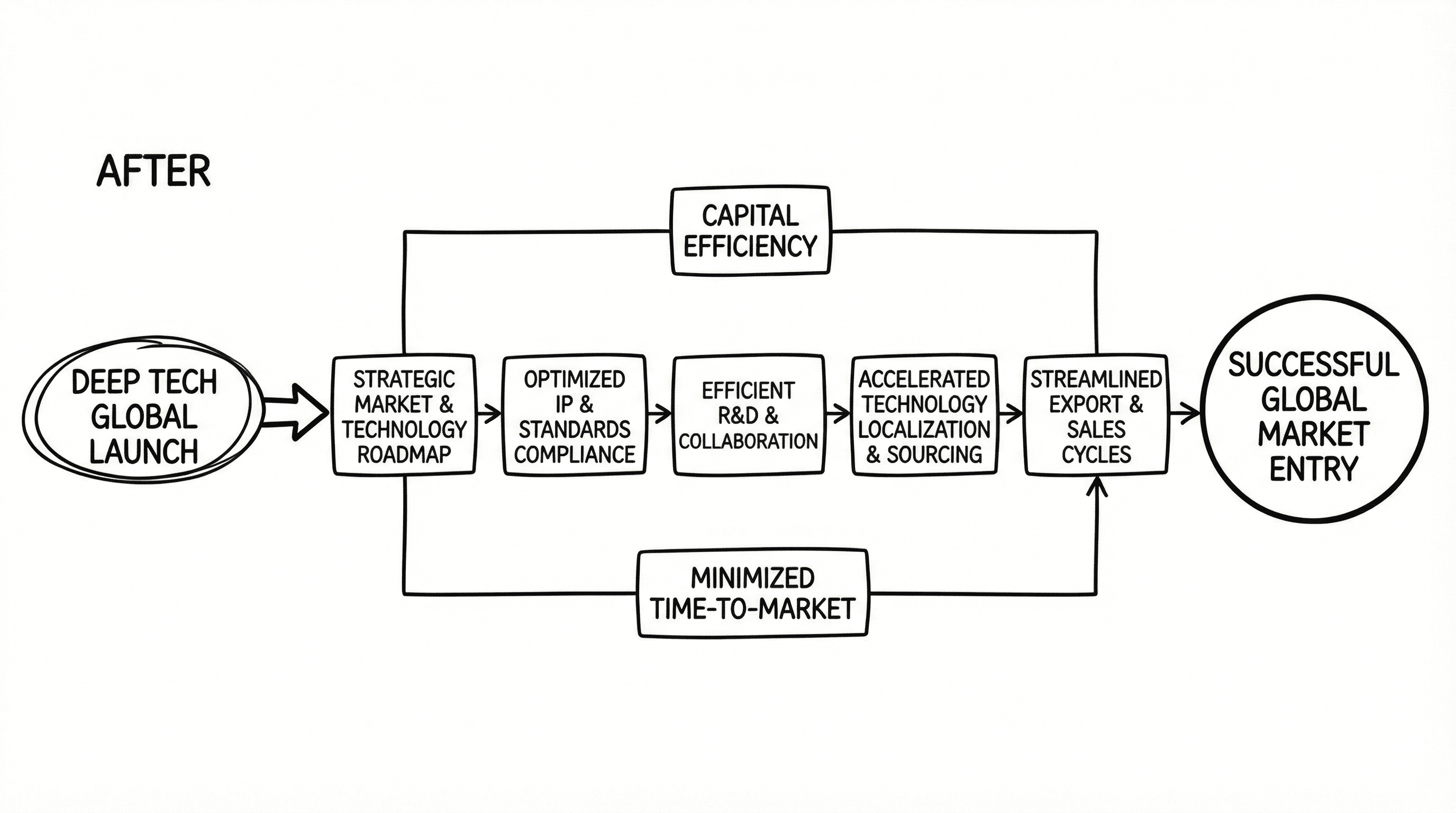 Streamlined deep tech expansion flow